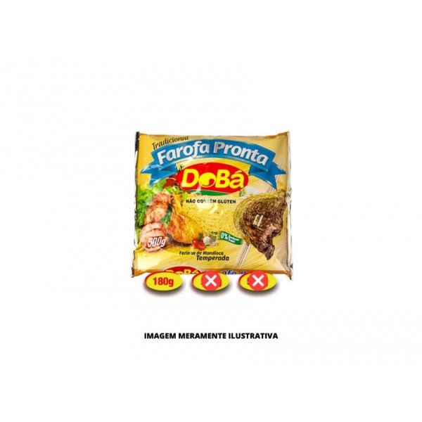FAROFA TEMPERADA TRADICIONAL DOBA 1X25X180G